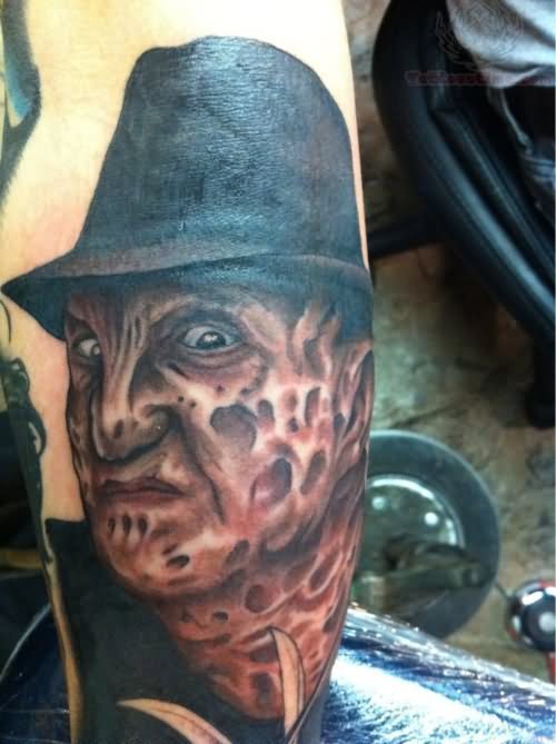 Freddy Krueger Tattoo On Side